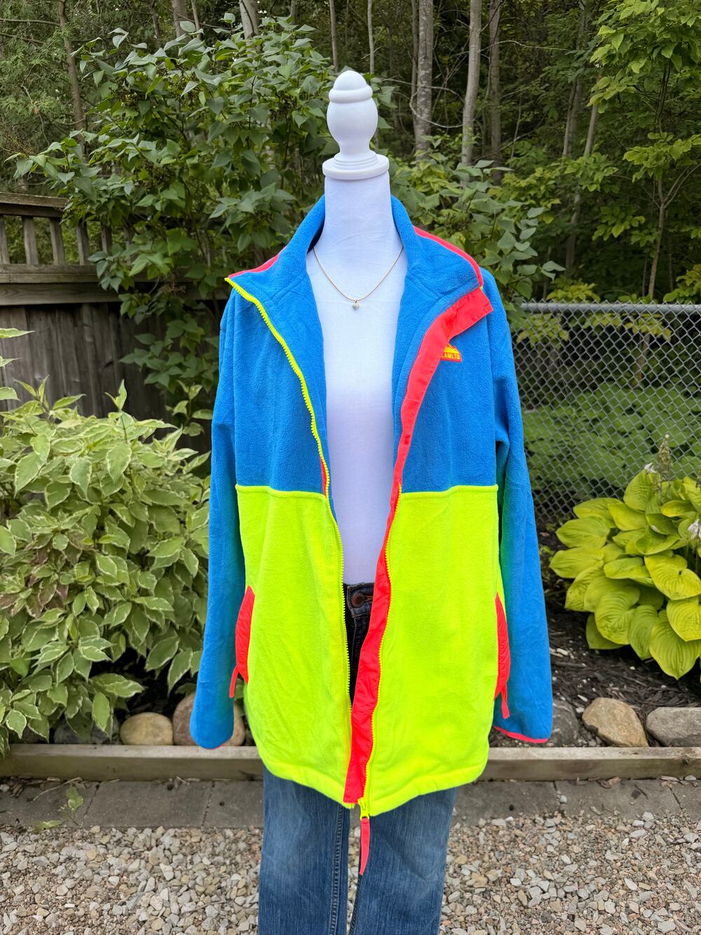 Teamltd colorblock full zip polar fleece jacket with high collar - Picture 2 of 11
